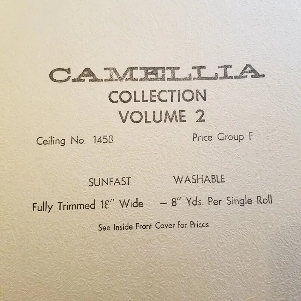 Vintage Wallpaper Sample Sheet Neutral Color Textured Craft Supply Dollhouse